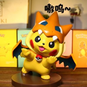 Pokemon Figuren Anime Figur Pikachu Cos Charmander Mantel